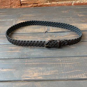 Braided Brown Belt Leather 32”